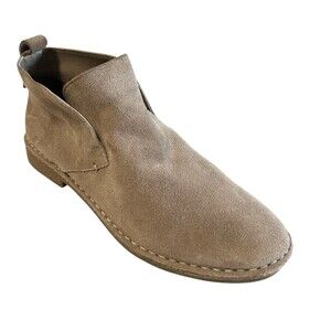 Dolce Vita Fern Women Round Toe Suede Taupe Chukka Flat Ankle Boot Sz 8